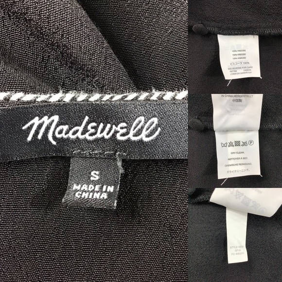 Madewell Blouson-Sleeve Black Top - Picture 7 of 8